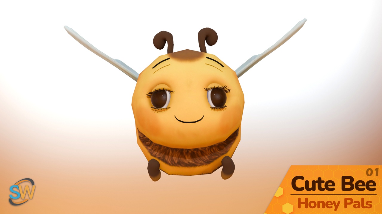 Media 1 for listing Cute Bee 01 - Honey Pals