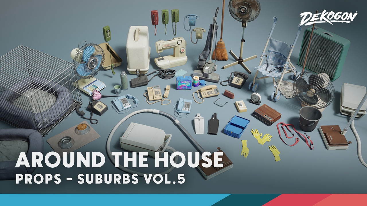 Media 1 for listing Suburbs VOL.5 - Around the House Retro (Nanite and Low Poly)