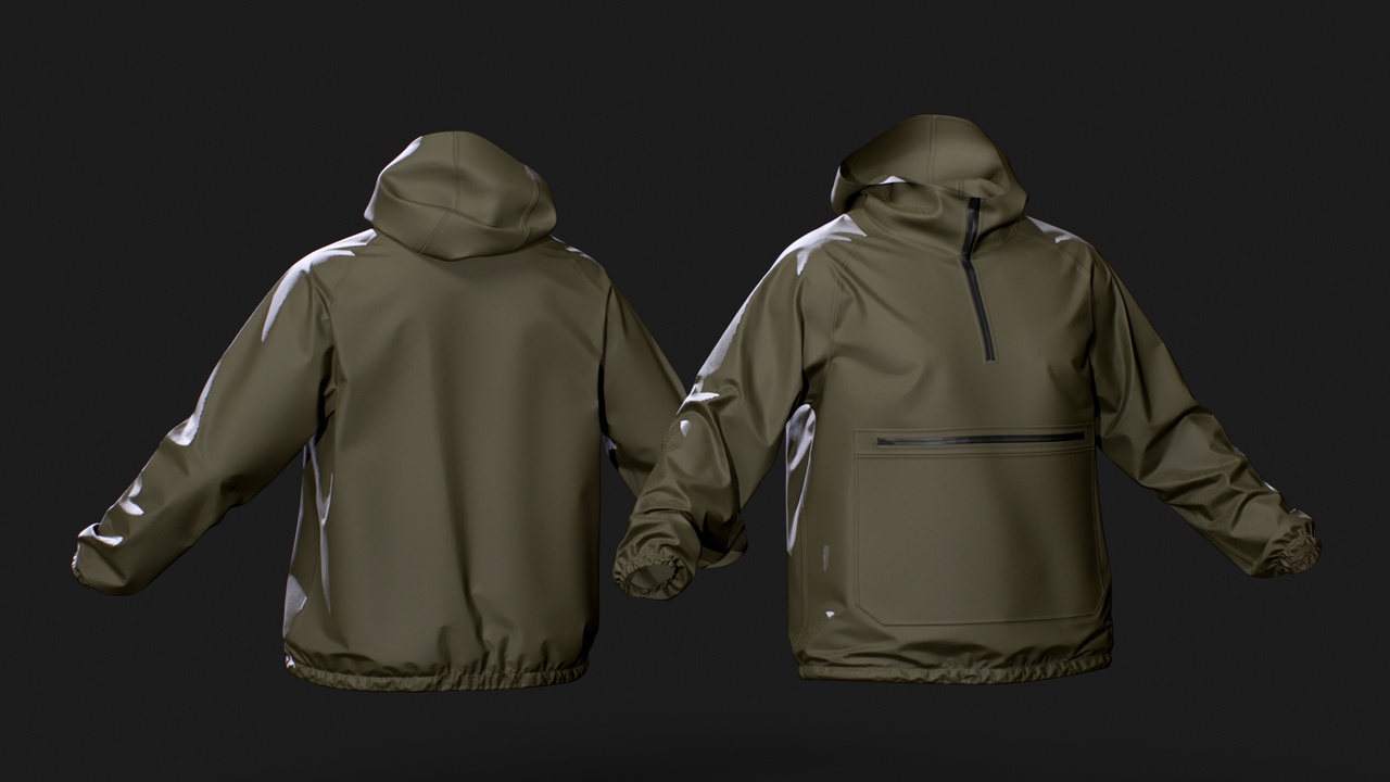 Media 1 for listing Technical Anorak Jacket for MetaHuman – Parametric Wardrobe (MHPKG)