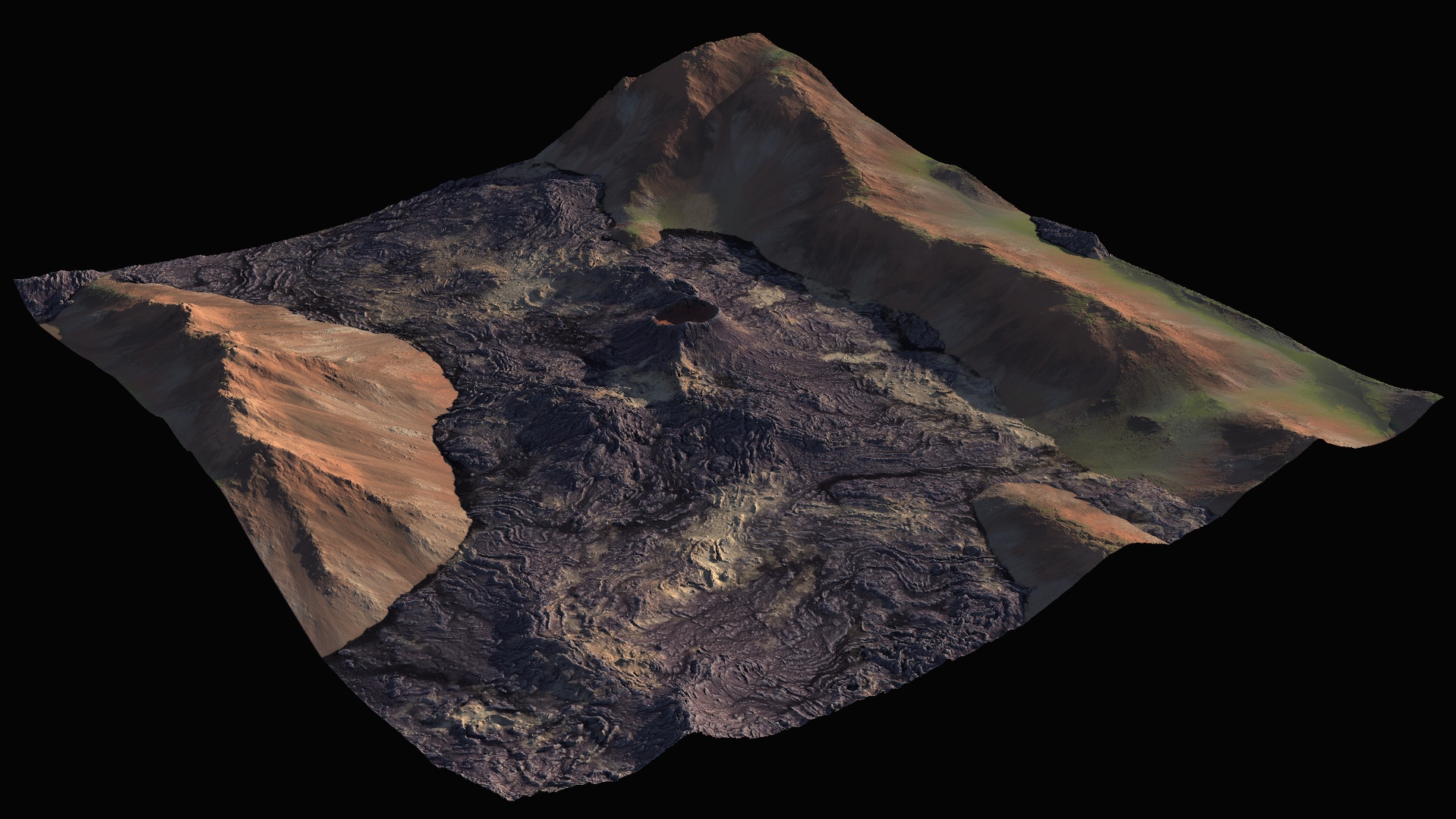 Media 1 for listing Volcanic Highlands - 5 Ultra-HD 8K Terrains & Masks