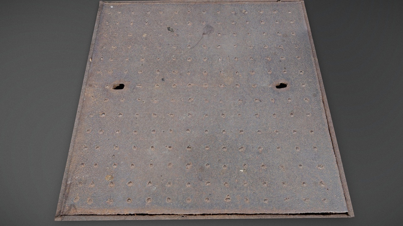 Media 1 for listing Flat manhole cover texture