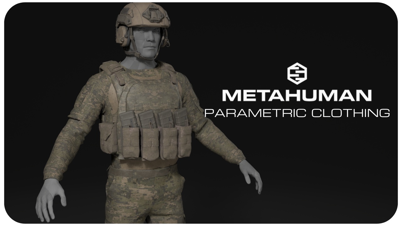 Media 1 for listing Ukraine Soldier #1 – Modern Ukrainian Military Outfit for MetaHumans