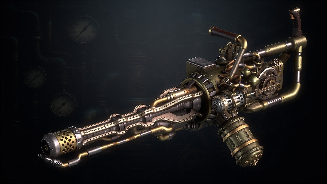 Media 1 for listing SteamPunk Flamethrower