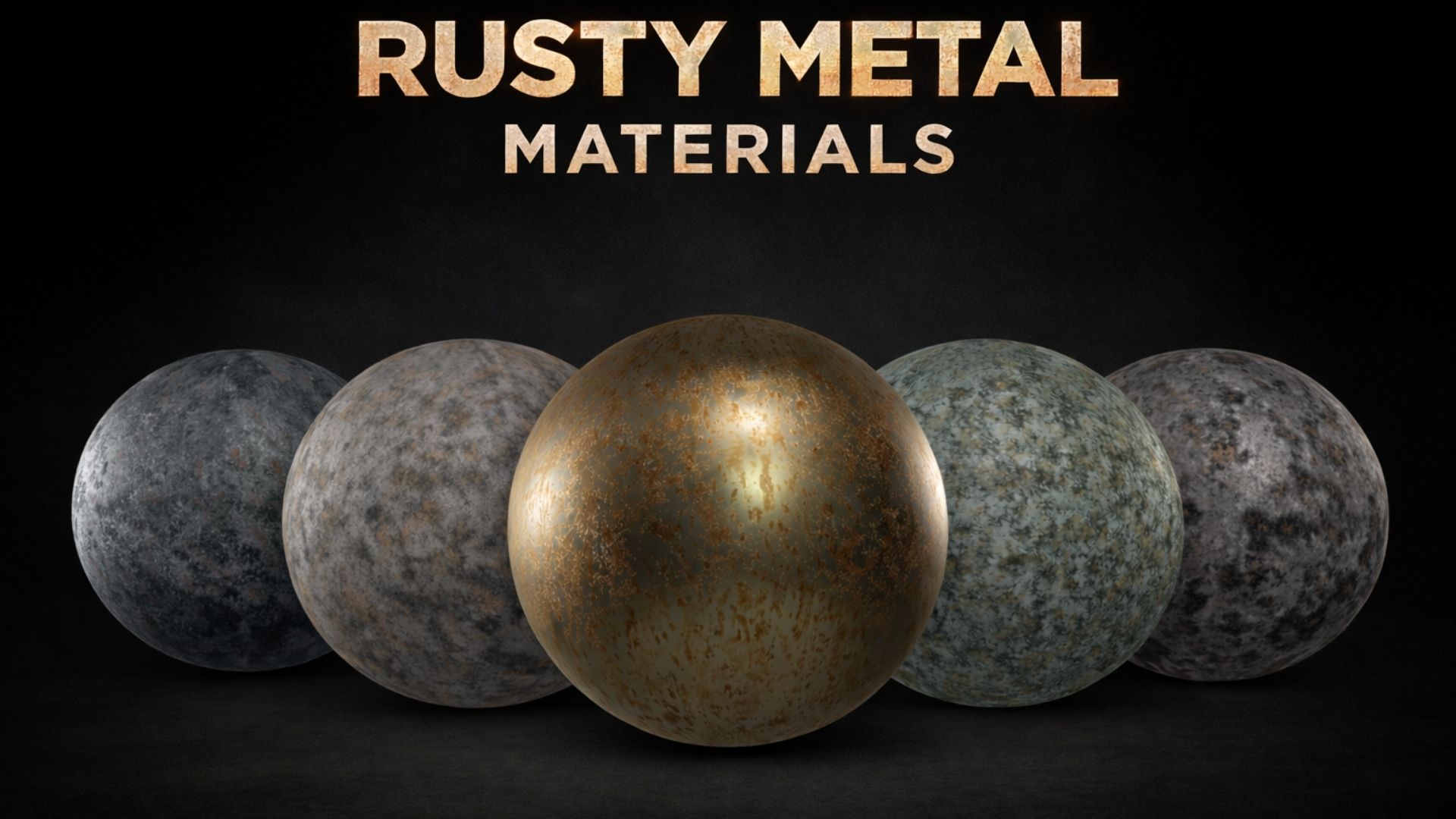 Rusty Metal Materials Pack – 5 High-Quality 4K PBR Surfaces | Fab