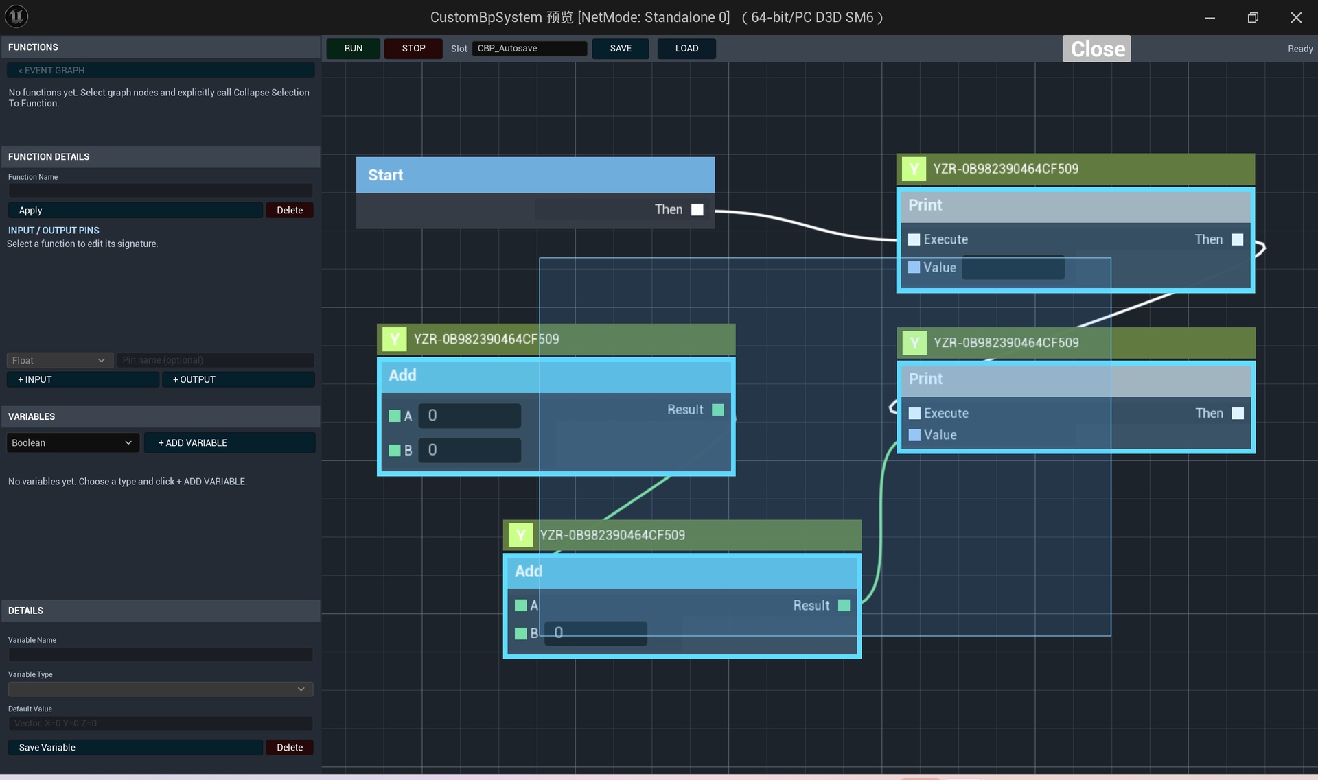 Media 1 for listing Runtime Blueprint Editor for UE5 - Custom Blueprint System C++