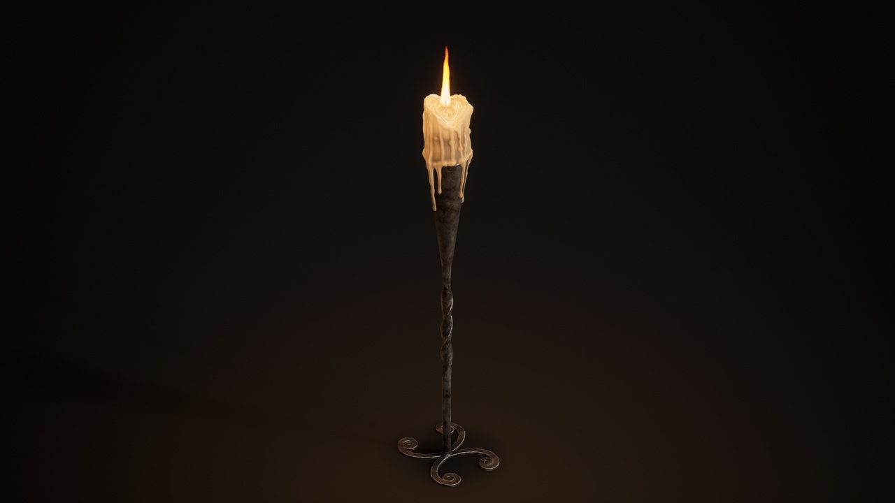 Media 1 for listing Medieval Lighting Candle Holder 2