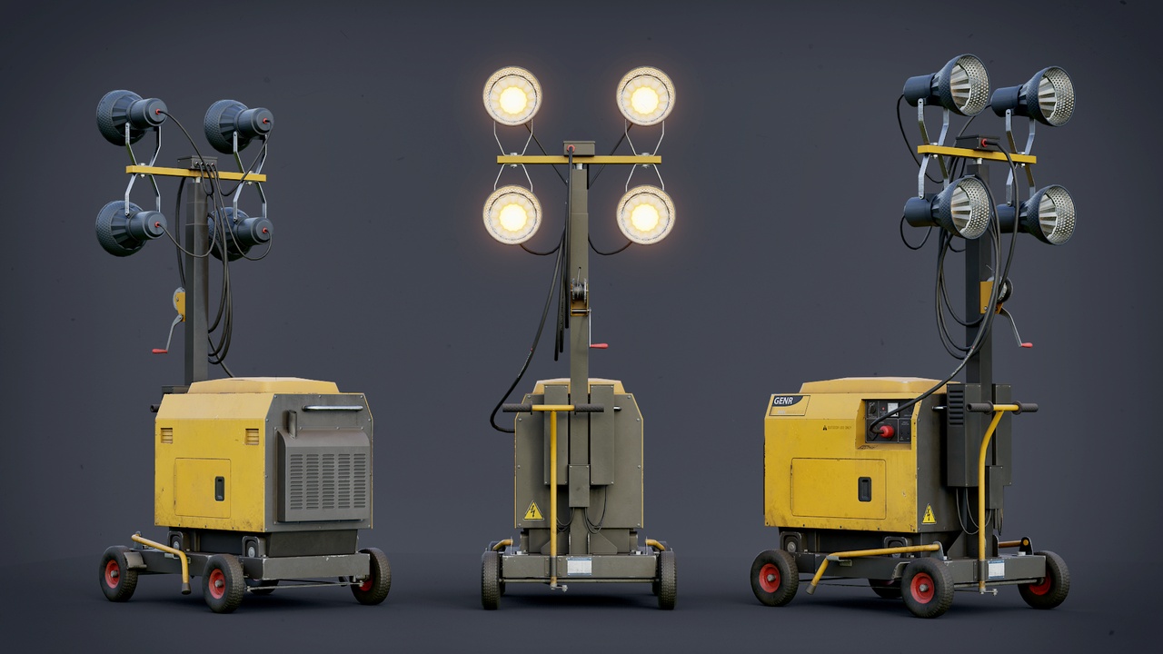 Media 1 for listing Light Tower Industrial Prop