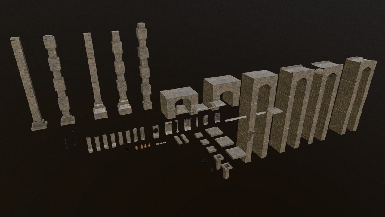 出品Small Dungeon Modular Kit - Roblox Showcase Propのメディア1