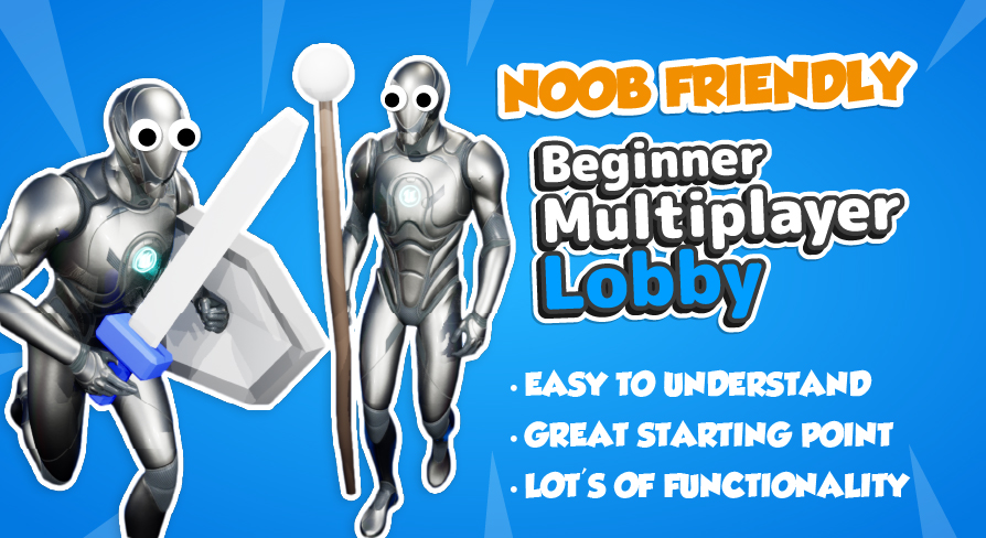 Beginner Multiplayer Lobby - Blueprint Template - By Kekdot | Fab