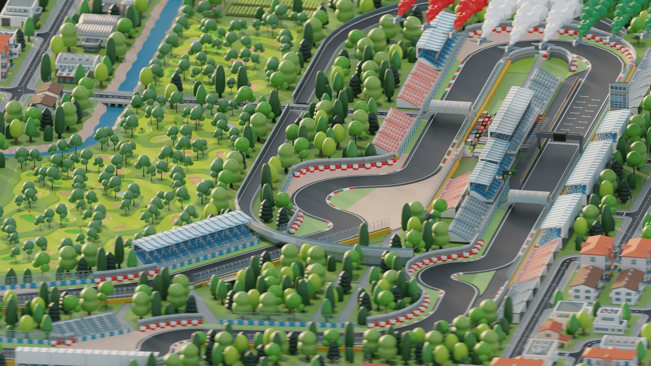 Media 1 for listing F1 Monza Track (lowpoly)