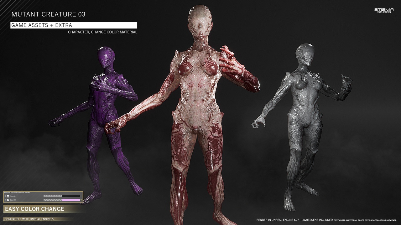 Media 1 for listing Mutant Creature 03 - Game Assets + Extra