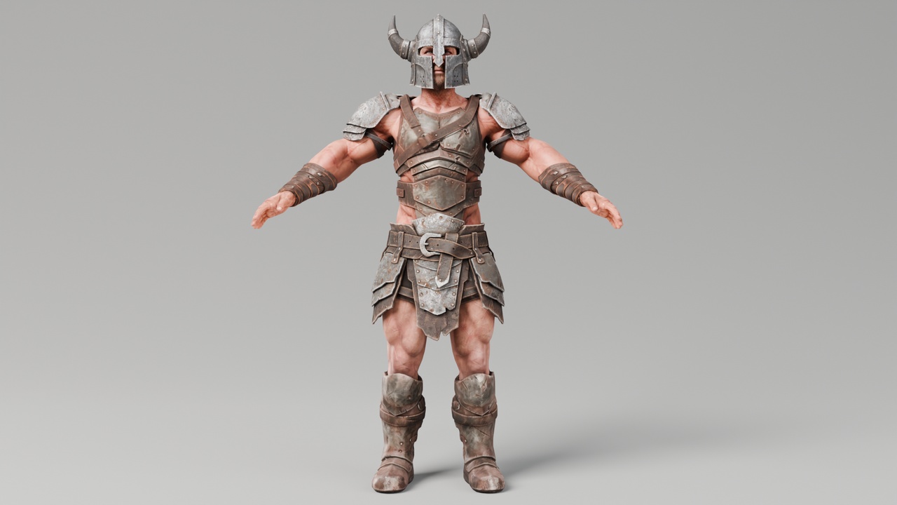 Media 1 for listing Armored Barbarian - Rigged