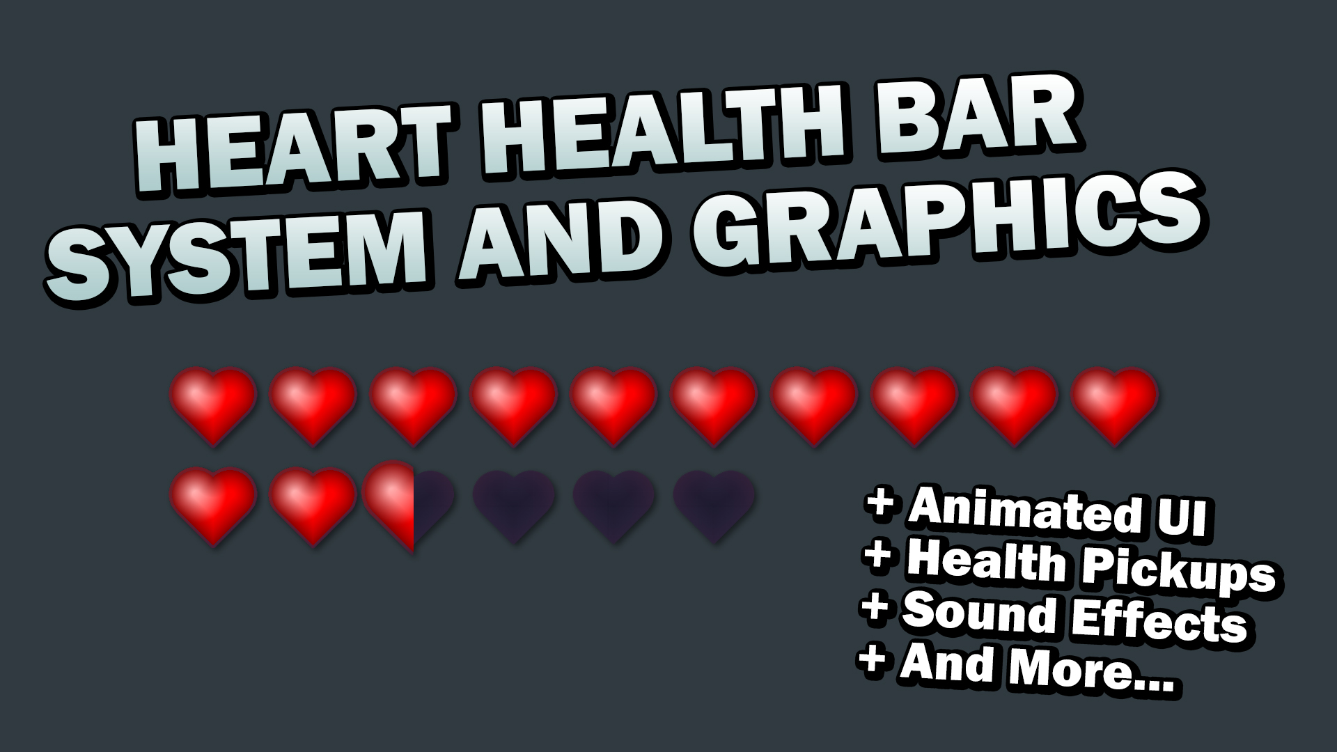 Heart Health Bar System and Graphics | Fab