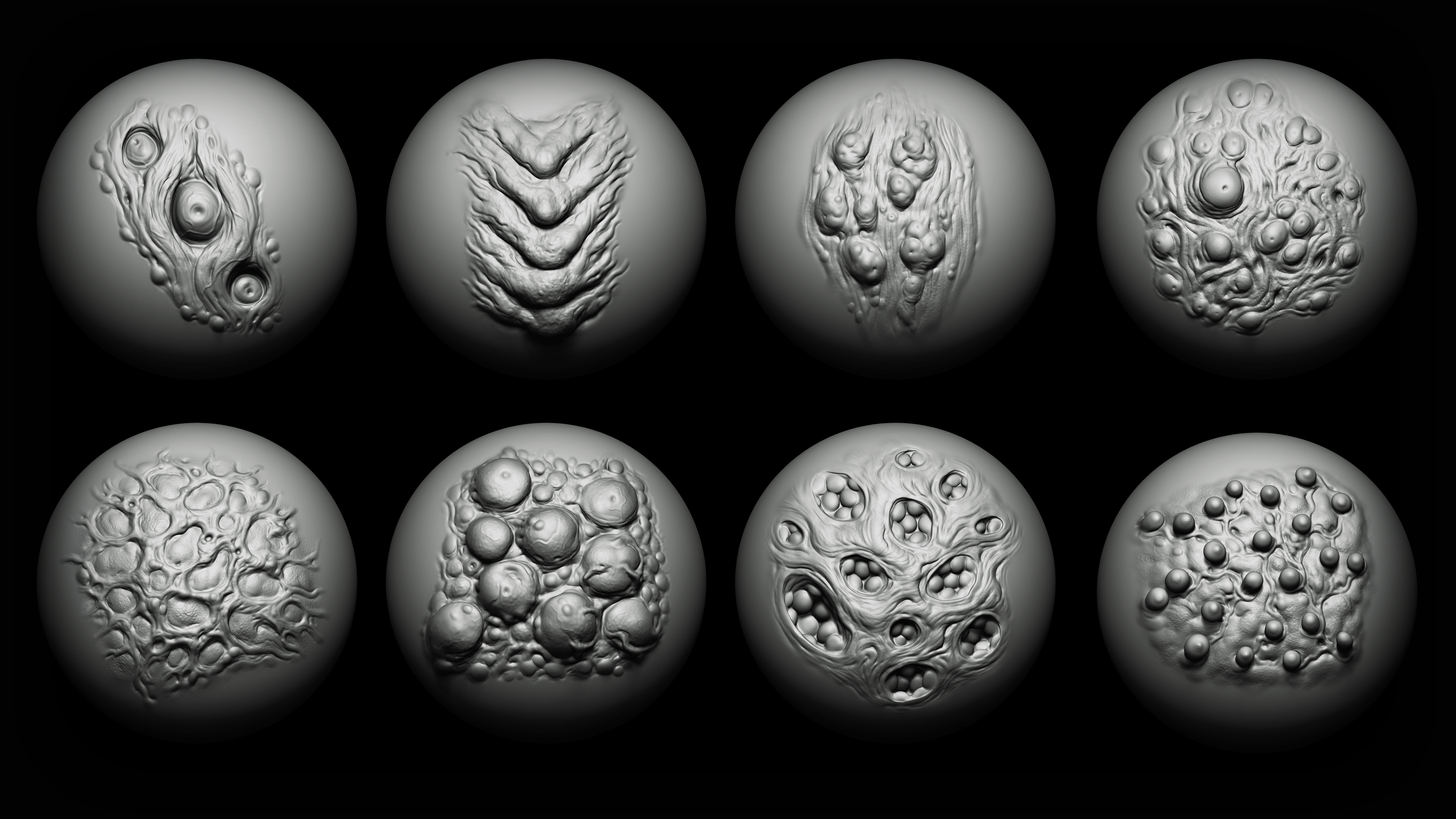 Zbrush + Blender 40 Mutant Brush + Alphas | Fab