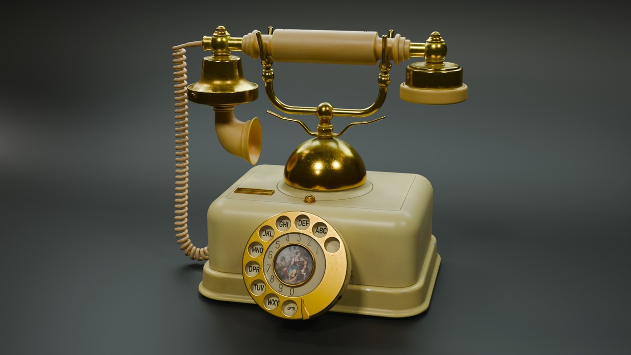 Media 1 for listing Old Retro Phone Props PBR