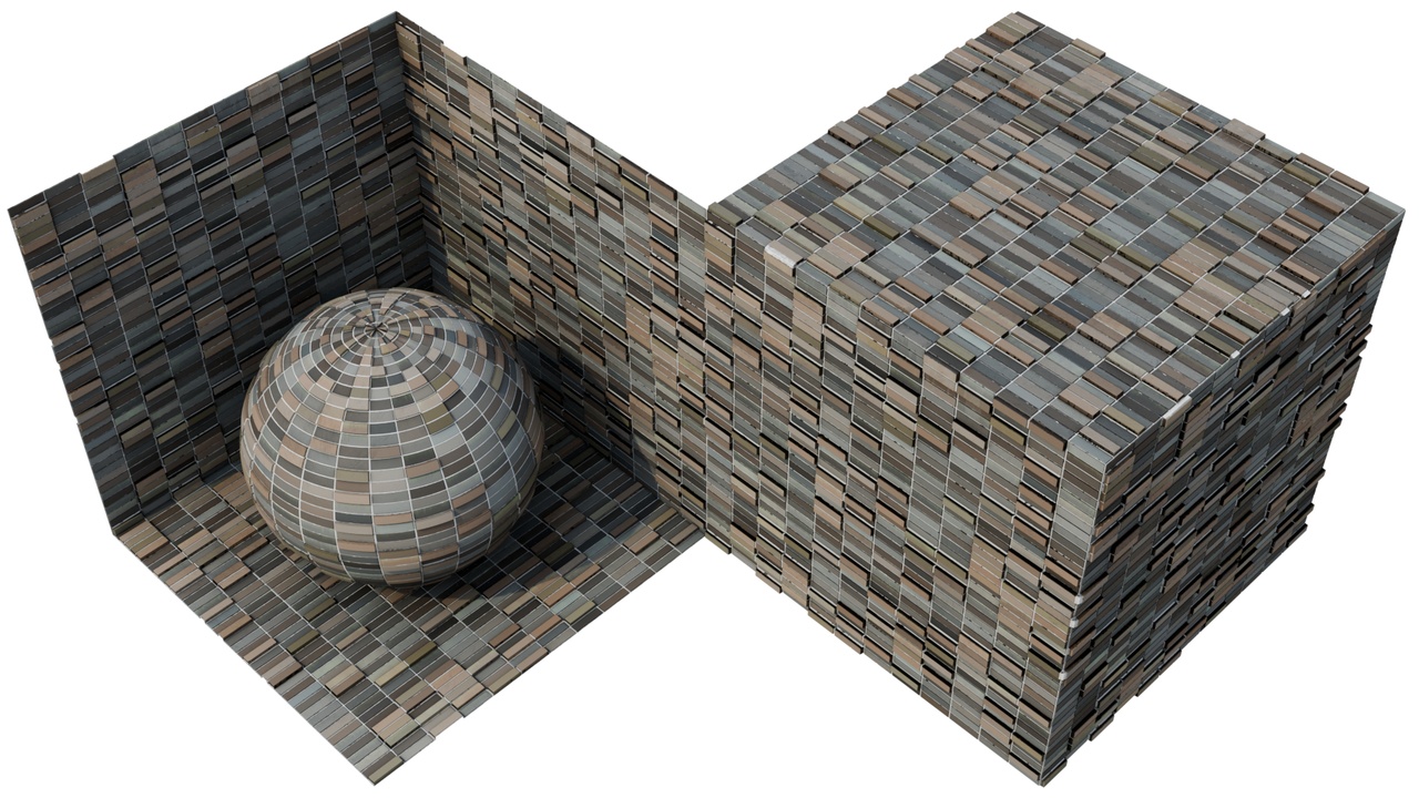 Media 1 for listing Realistic PBR material. The brick wall #18