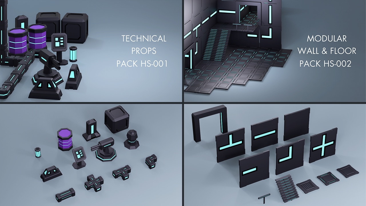 Media 1 for listing Low Poly Sci-Fi Special Edition Bundle HS