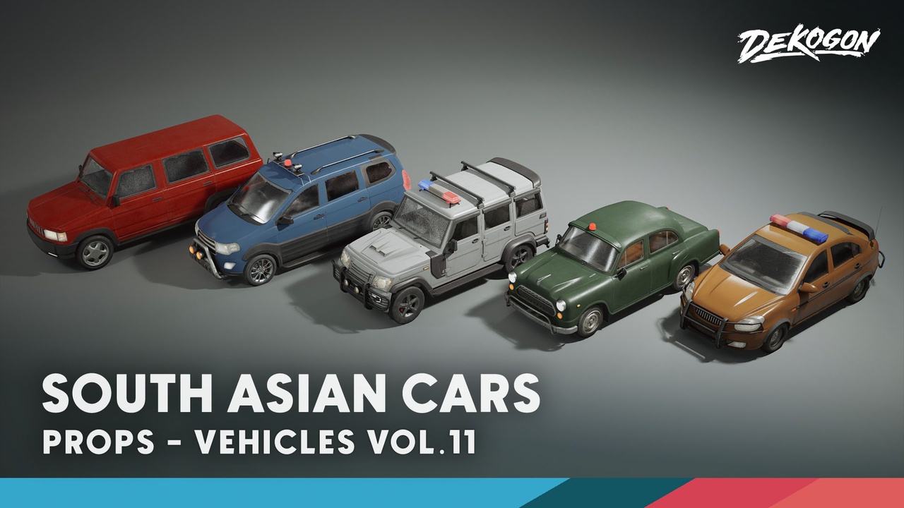 Media 1 for listing Vehicles VOL.11- South Asian Vehicles (Low Poly)