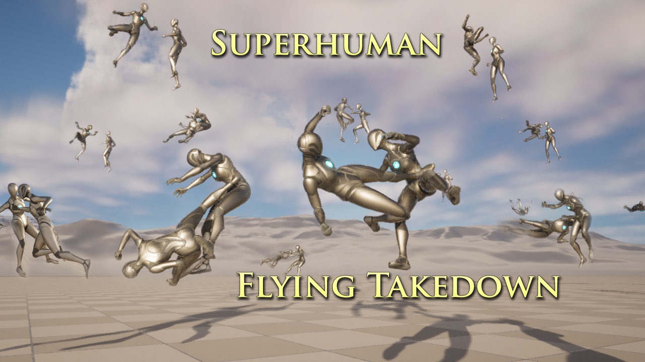 Media 1 for listing Superhuman Flying Takedown Pack