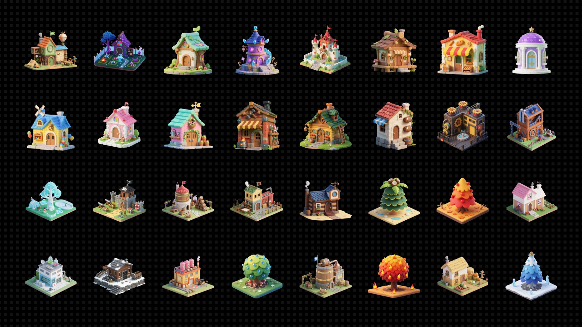 Media 1 for listing 2D Isometric Cartoon Buildings