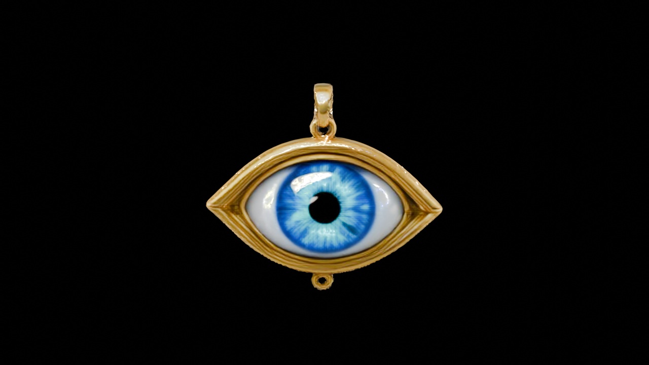 Media 1 for listing Evil Eye Pendant