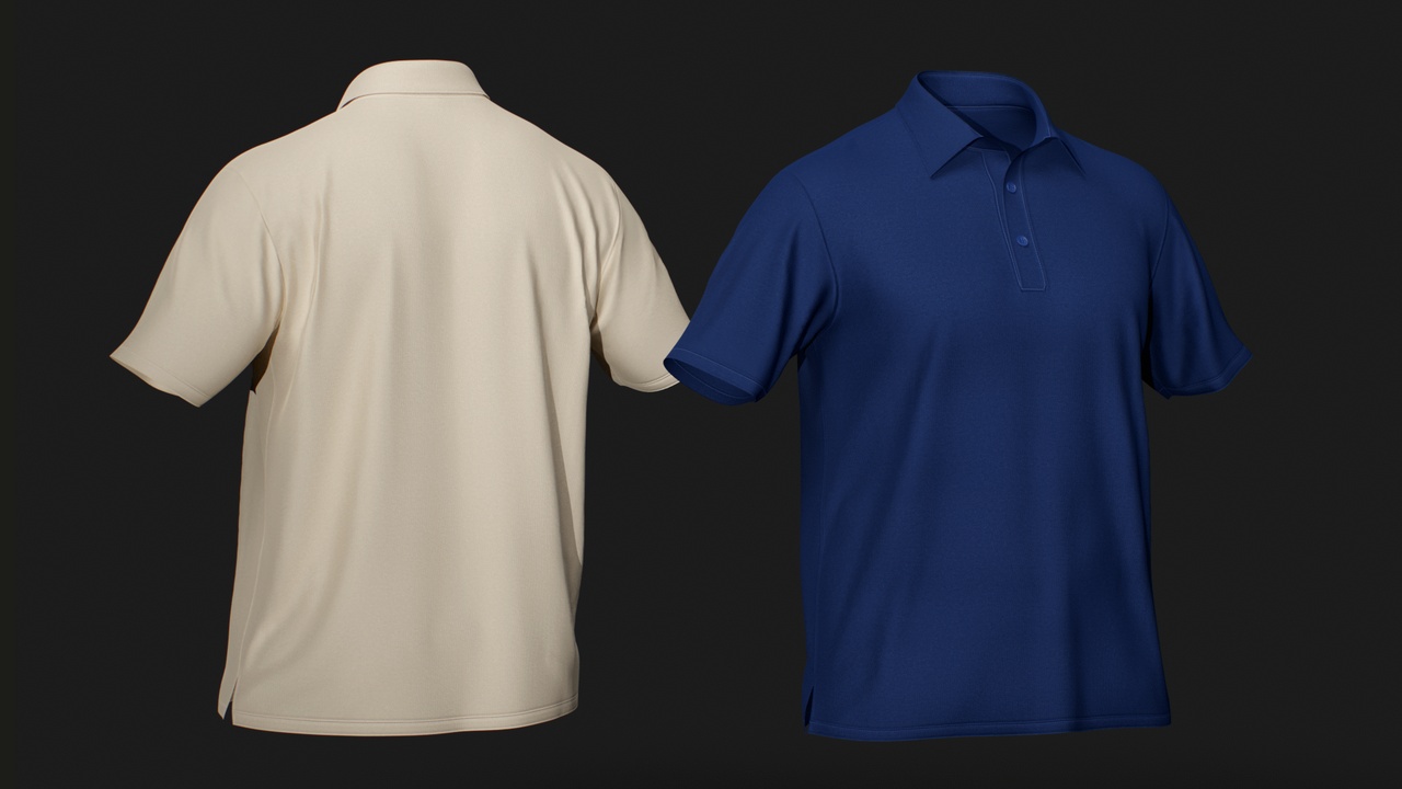 Media 1 for listing Polo Shirt for MetaHuman – Parametric Wardrobe (MHPKG)