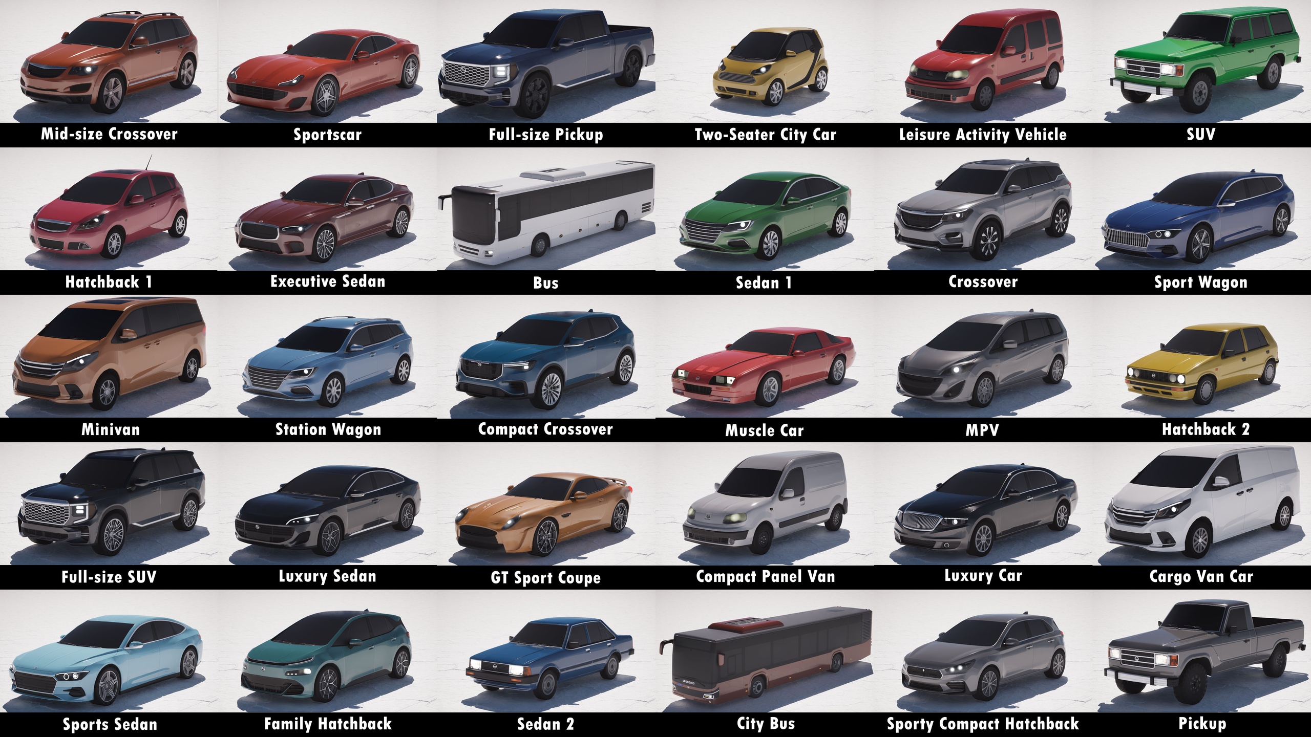 Media 1 for listing Background Cars MEGAPACK