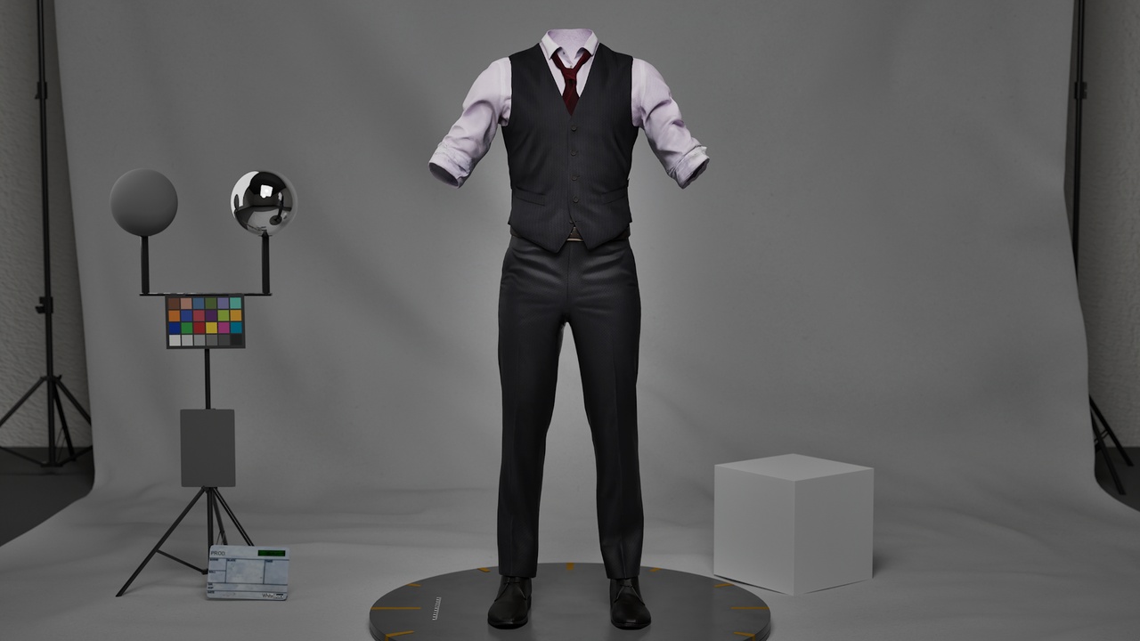 Media 1 for listing Waistcoat Outfit for Metahuman - MHPKG