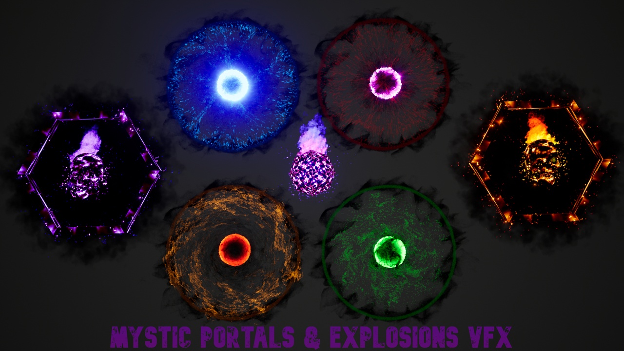 Media 1 for listing Mystic Portals / Explosions VFX Pack