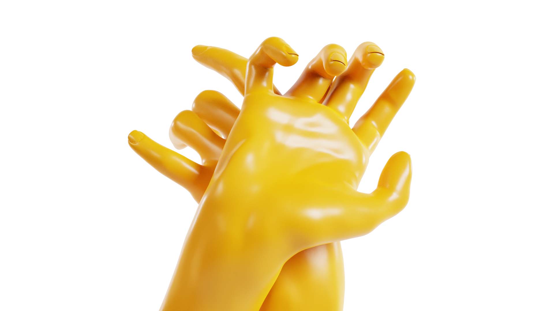 Hand Rlaxed Leaning Back to Back Relaxed Realistic Hand | Fab