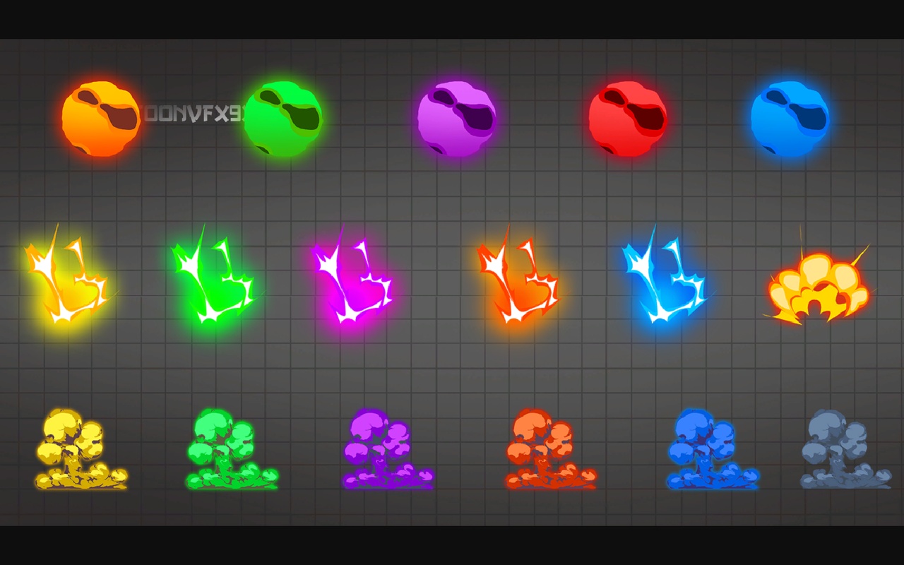 Effect Collection - Handpaint SpriteSheet 제품 등록을 위한 미디어 1개