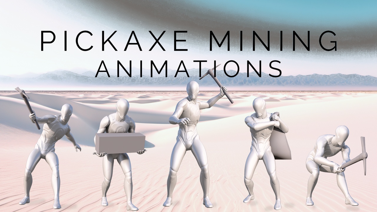 Media 1 for listing 300+ Pickaxe Mining Animations