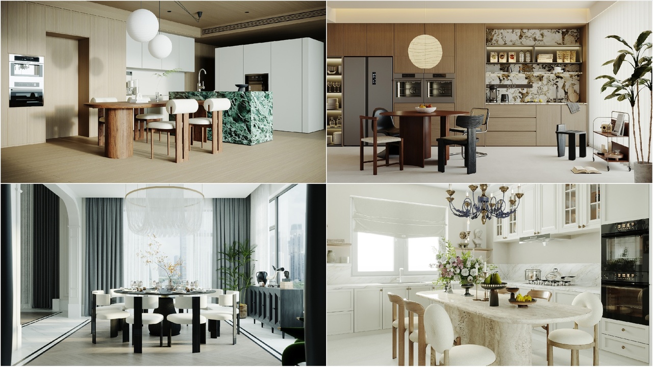 Media 1 for listing Dining Room Collection 07 - 4 Scenes