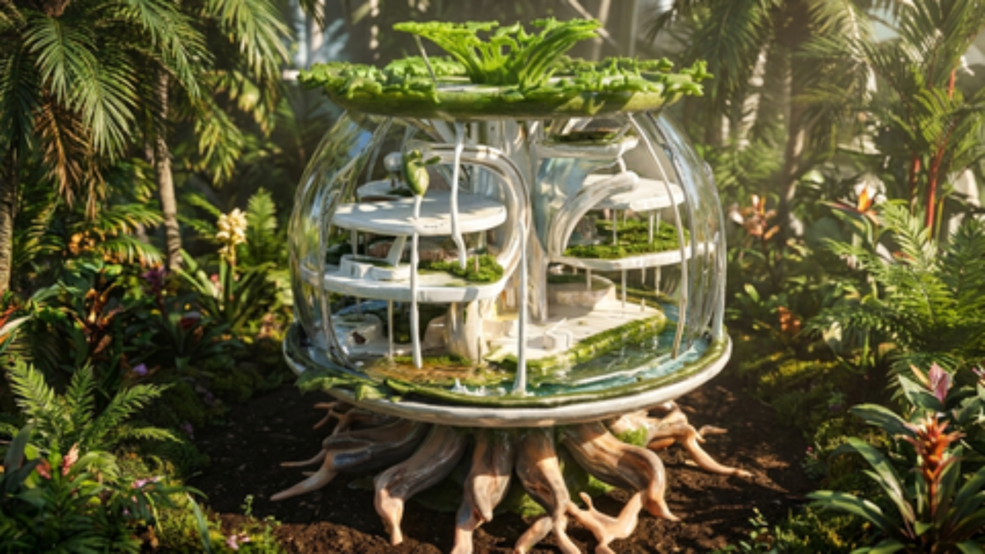 Futuristic Eco Home Biosphere - Game Ready | Fab