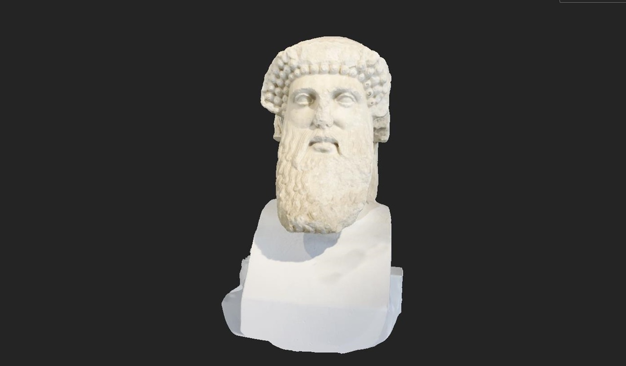 Media 1 for listing Greek Hermes from a hermaic stele / Hermes Propylaios