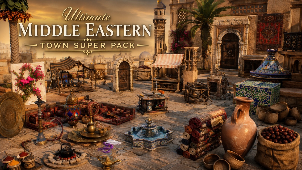 Media 1 for listing Ultimate Middle Eastern Town Super Pack