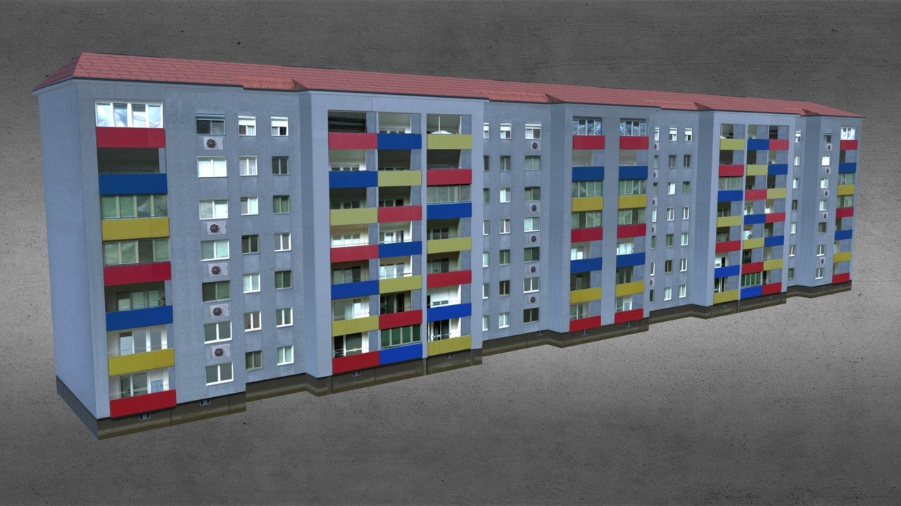 Medium 1 für Eintrag ColorBlock 8 with Air-Conditioner - Low Poly