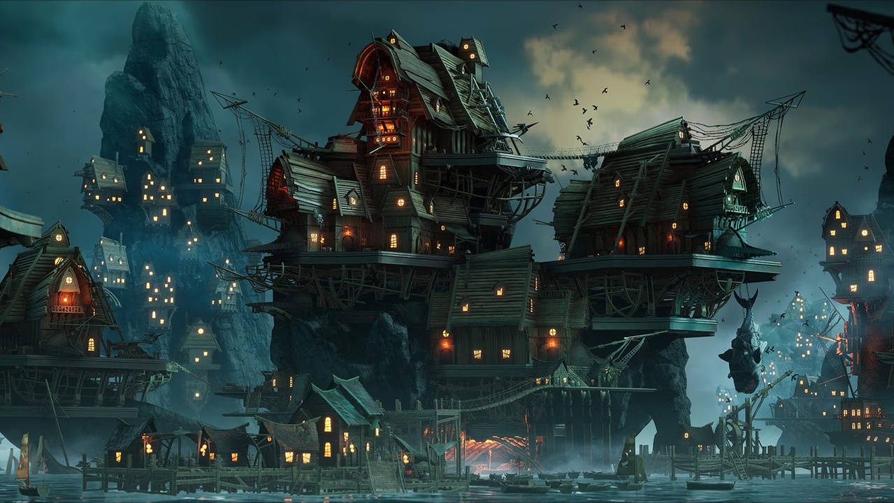 Media 1 for listing Stylized Pirate Port City Modular ( Pirate Port City Modular Dock Pirate City )