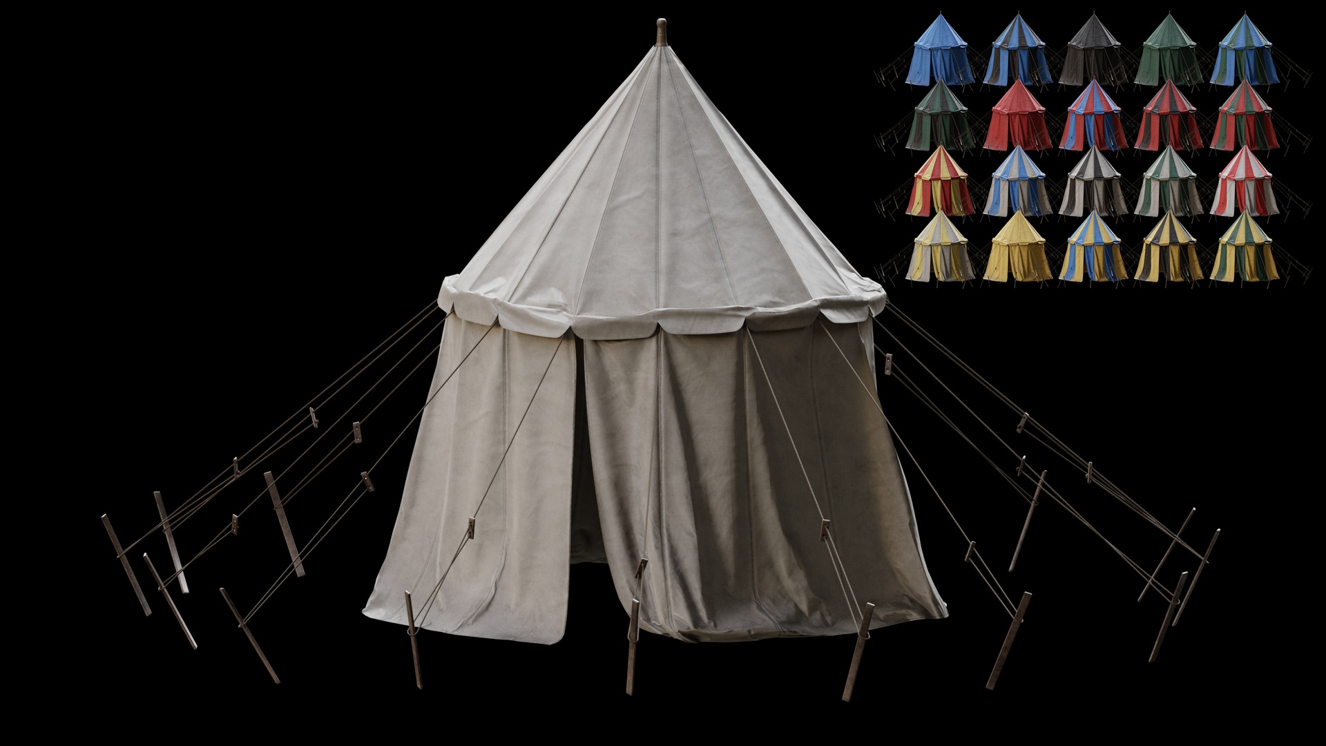 Media 1 for listing Medieval Tent 05