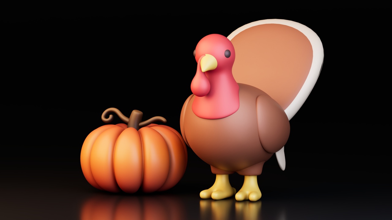 Thanksgiving Turkey with Pumpkin | Fab