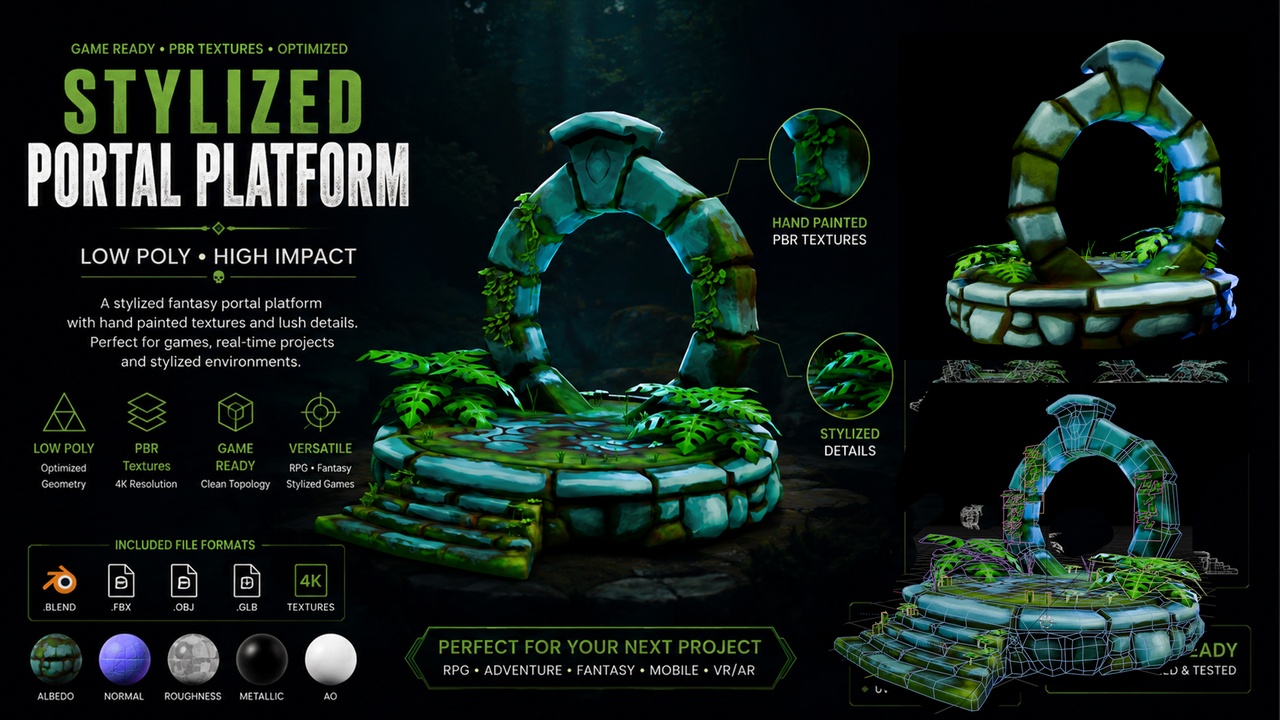 Media 1 for listing Stylized_Portal_Plataform