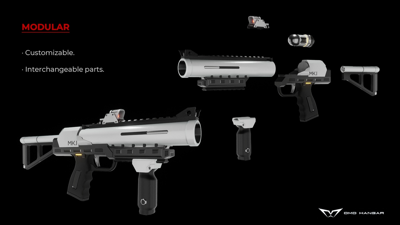 Media 1 for listing SciFi Grenade Launcher Pack MK I