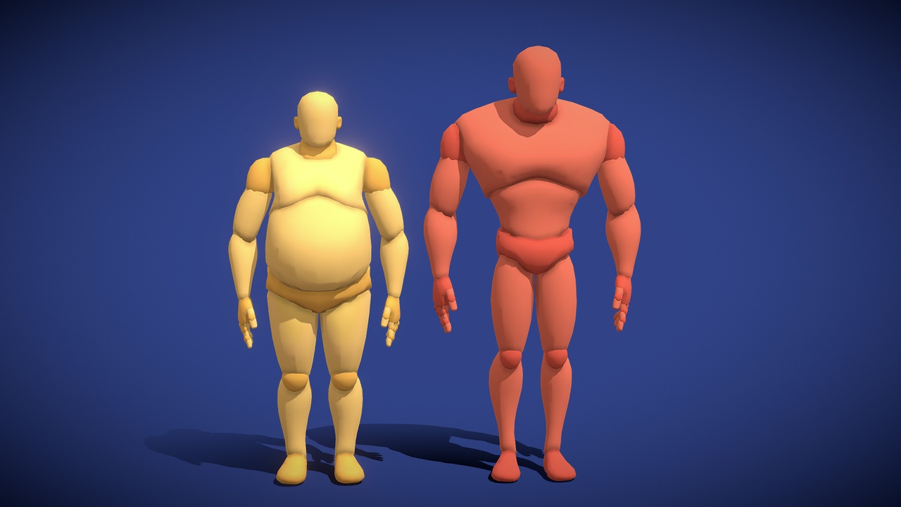 Media 1 for listing Base Mesh Pack - Morph Humanoid Mannequins