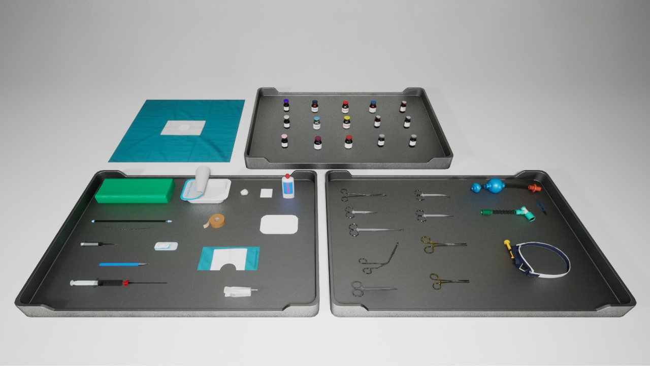 Hospital Operation Room Prop Pack 제품 등록을 위한 미디어 1개