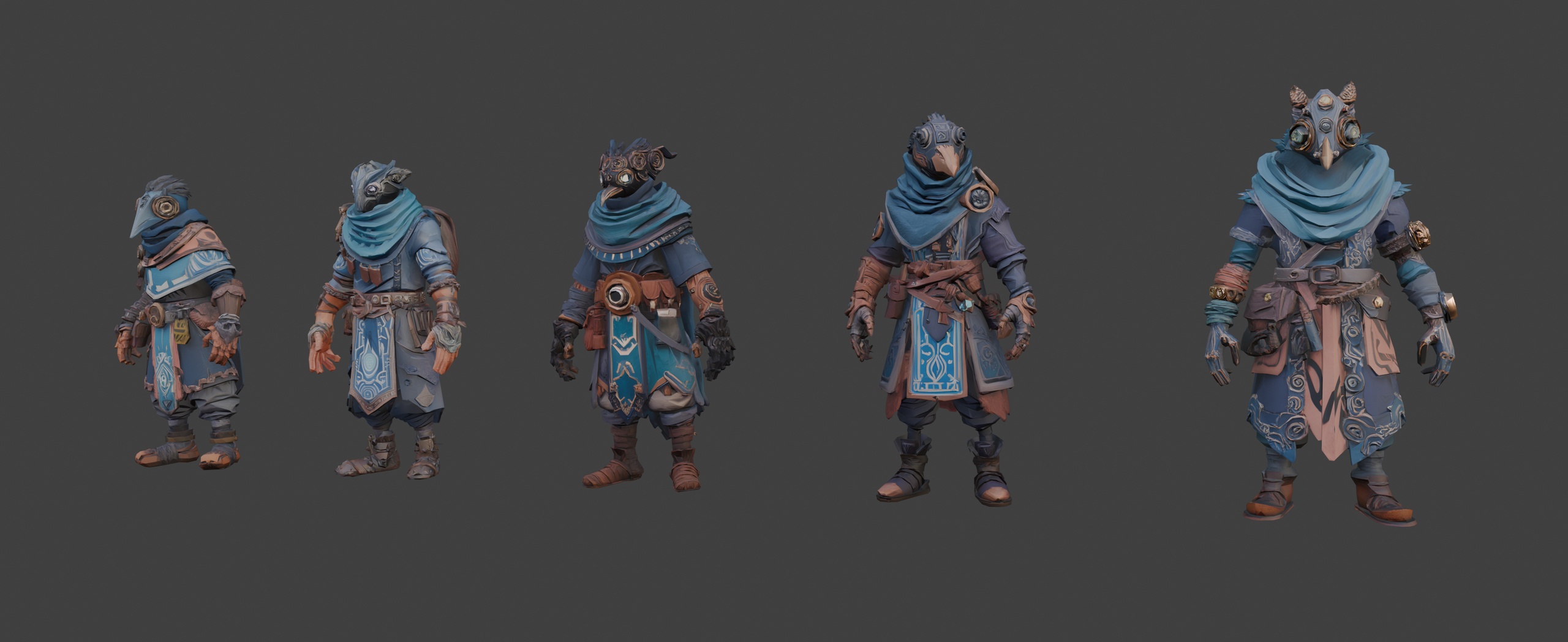 Media 1 for listing Fantasy Wilderness Wardens 🌲 (LowPoly)
