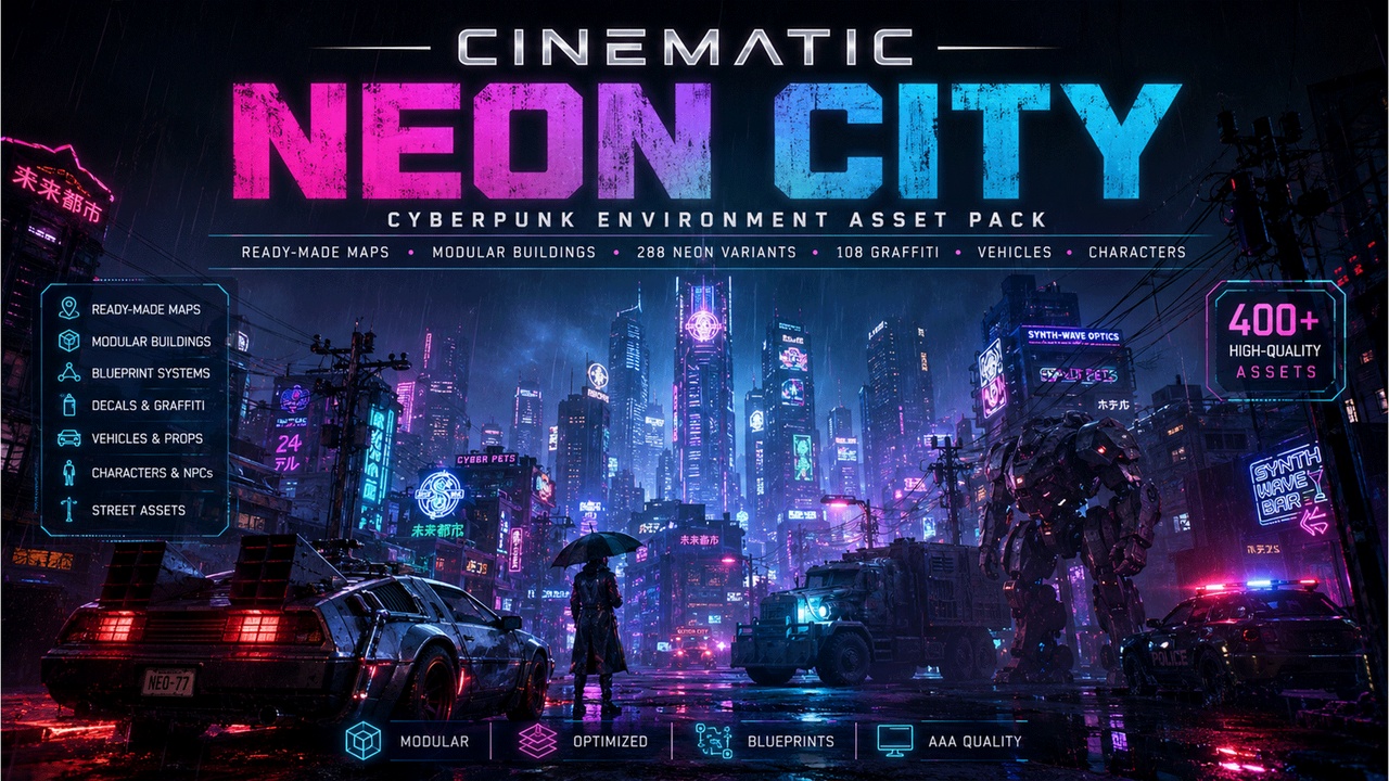 Media 1 for listing Cinematic Neon City