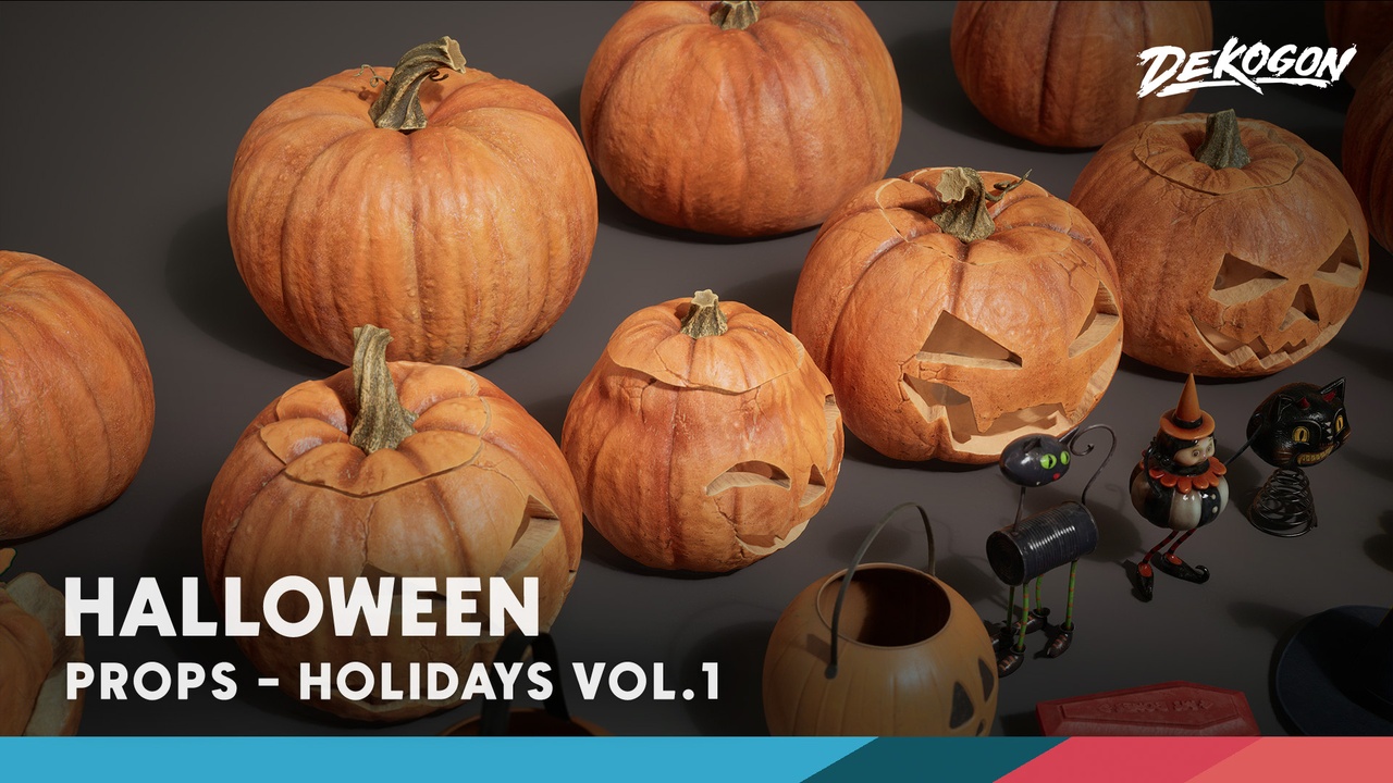 Медиа 1 для объявления Holidays VOL.1 - Halloween Decor (Nanite and Low Poly)