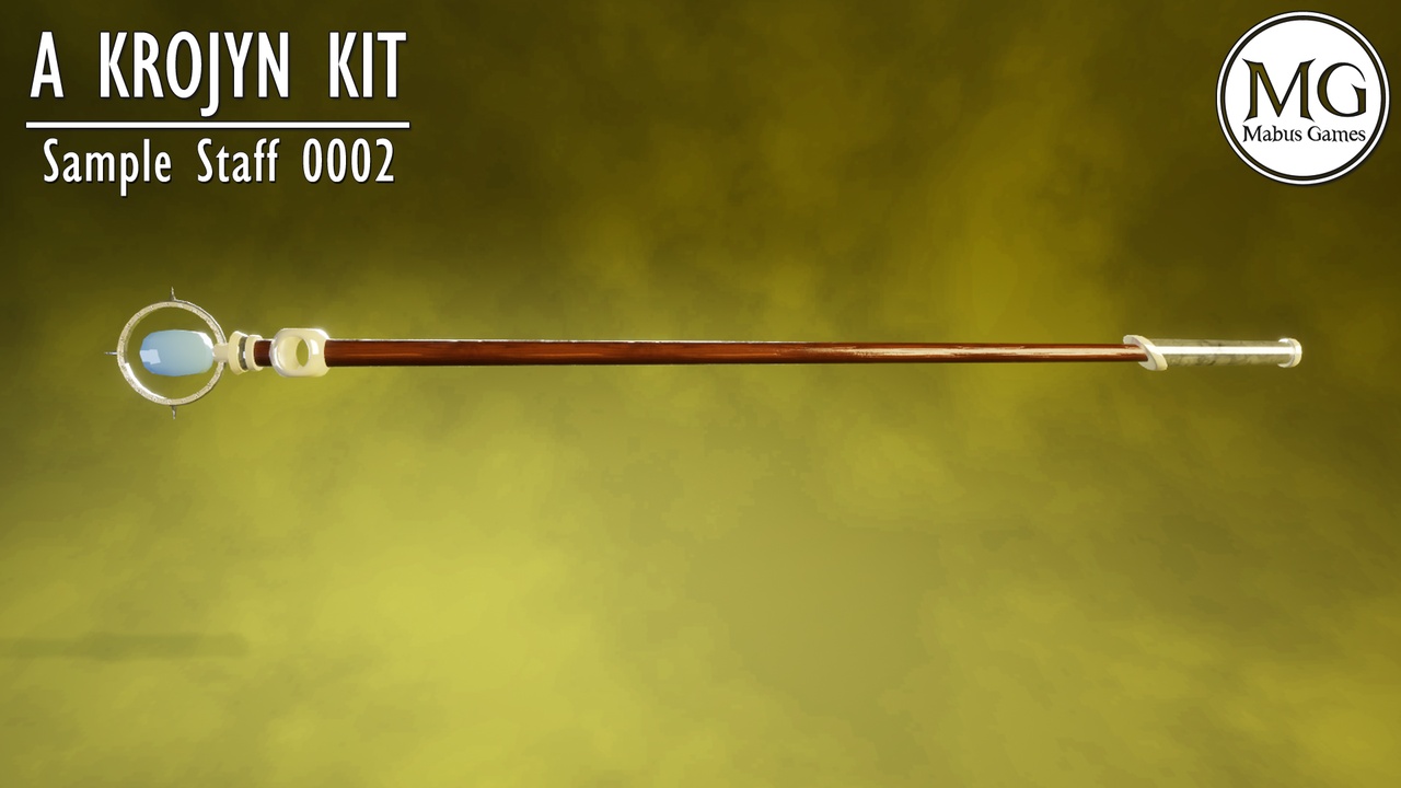Media 1 for listing Mage Staff 0002 - A Krojyn Kit Modular Mage Staff Sample