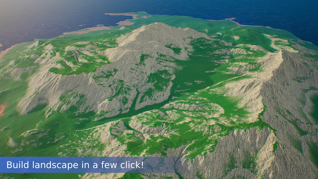 Media 1 for listing Massive | World - Procedural world generation with PCG