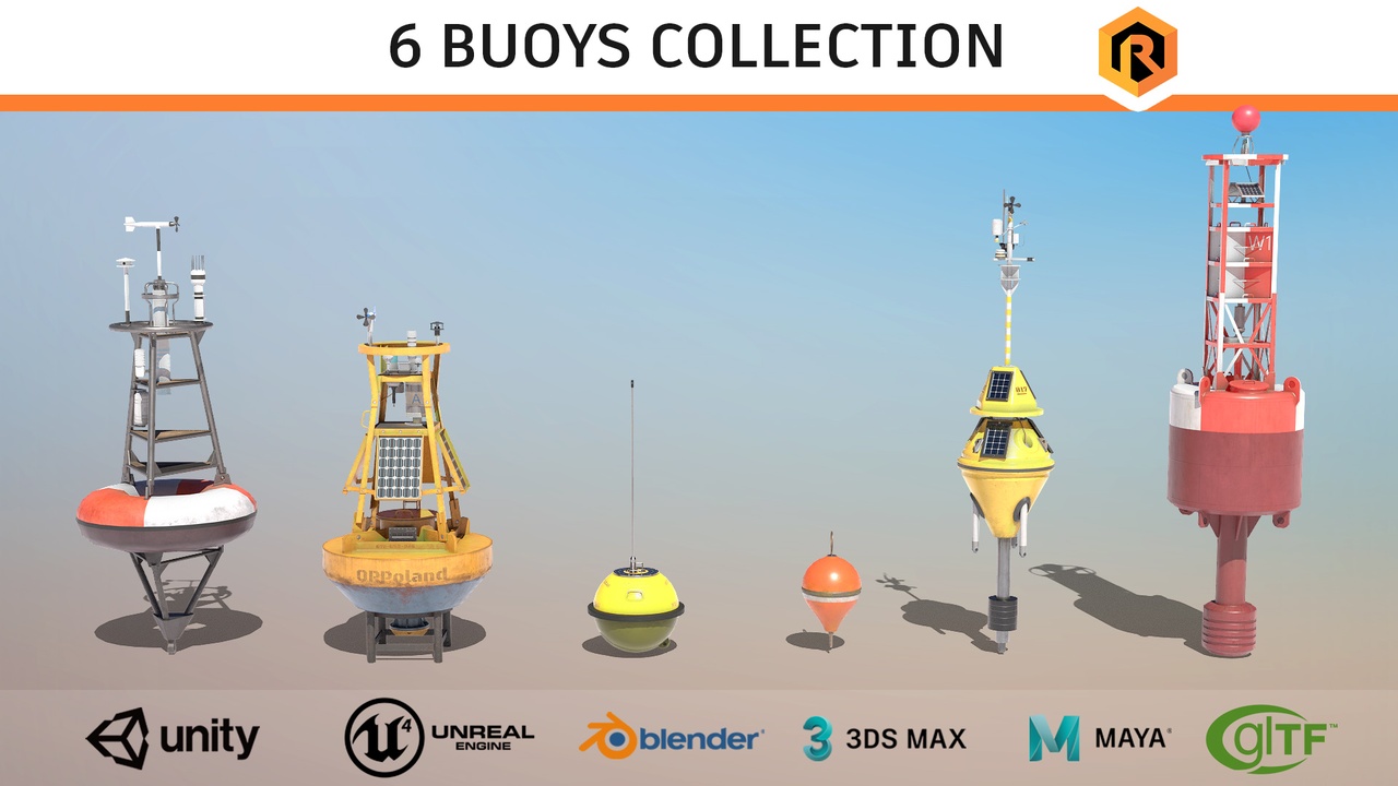 Media 1 for listing 6 PBR Buoys Collection
